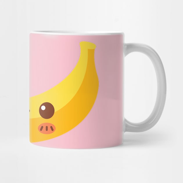 Blushing Kawaii Banana by InkyArt